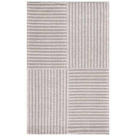 Safavieh 5 x 8 ft. Natura Hand Woven Rectangle Area Rug Ivory & Taupe NAT227E-5
